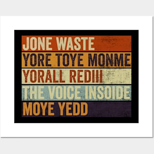 Jone Waste Yore Toye Monme Yorall Rediii Posters and Art